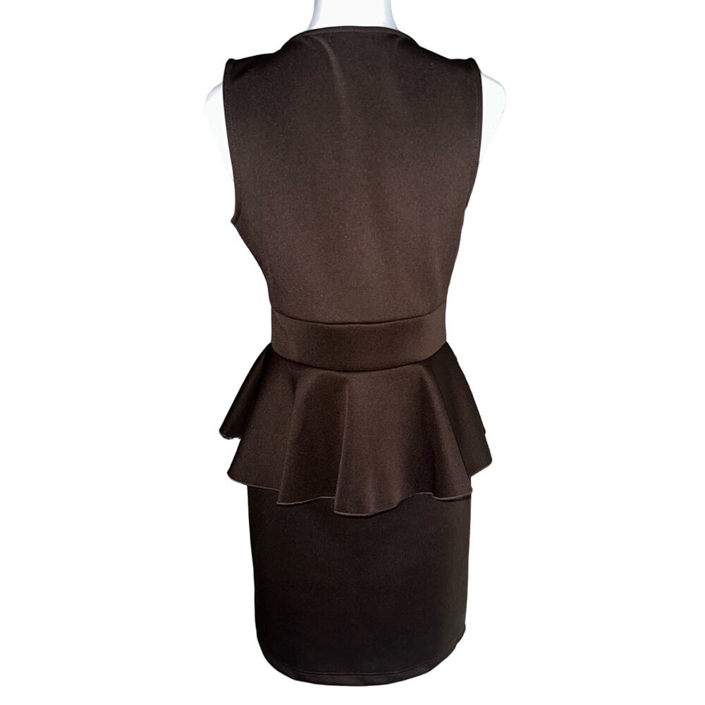 O'Sher Brown Dress Size Large - Picture 2 of 4